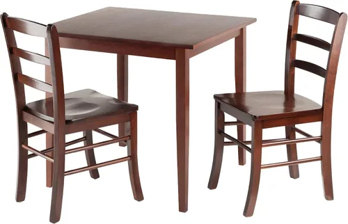 Vista 6 de Winsome Groveland juego de comedor de madera de 3 unidades, Madera, Roble claro