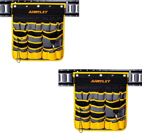 Vista 8 de Organizador de Herramientas Colgante E-Track, Soporte de Herramientas de Bolsillo Colgante E Track para Pared, Accesorios E-Track para Remolque