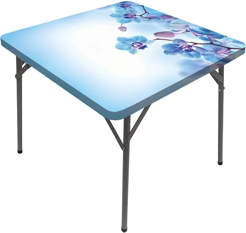 Vista 18 de Flying Birds - Mantel cuadrado elástico con diseño de pájaros en la rama de árbol, manteles decorativos de naturaleza y paz para el hogar, se adapta