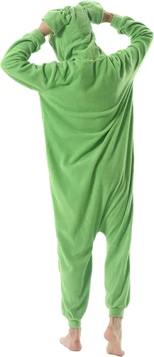 Vista 6 de SimZoo Pijama de animal para adultos, disfraz de cosplay de animales para hombres y mujeres, ropa de dormir unisex de una sola pieza
