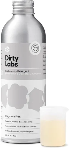 Vista 8 de Dirty Labs Sin olor Detergente bio-líquido para ropa 32 cargas (8.6 onzas líquidas) Hiperconcentrado Alta eficiencia y lavado a máquina