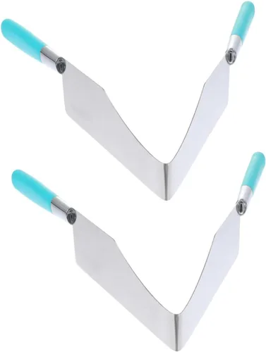 Vista 9 de Abaodam 2 unids Cake Cut Bbq Tools Gummy Pizza Platos de pastel de plástico Servidor de pastel Servidor Divisor de Pastel Cortador de Pastel