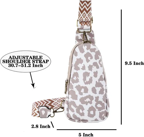 Vista 2 de Bolso de pecho para mujer, bolso bandolera pequeño de piel sintética, mochila de hombro para viajes, senderismo