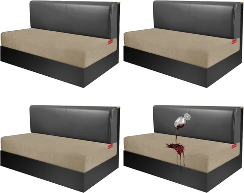 Vista 134 de Fundas de cojín impermeables para sofá, funda elástica lavable con diseño elástico antideslizante, protector de muebles para mascotas y niños