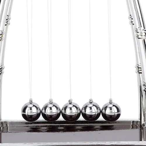 Vista 9 de Newtons - Péndulo de cuna, péndulo de bolas de equilibrio, juguetes de bola rodante sin parar para mejorar la belleza de tu dormitorio u oficina (L)