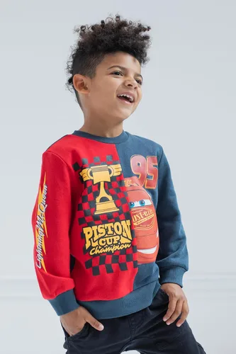 Vista 2 de Disney Lion King Mickey Mouse Pixar Cars Lightning McQueen Simba Pluto Sweatshirt Toddler to Big Kid