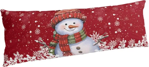 Vista 15 de Fundas de almohada de invierno con copos de nieve de tamaño estándar, 2 paquetes de fundas de almohada suaves para cama, fundas de almohada lumbar