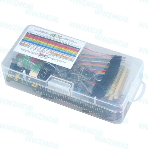 Vista 5 de WWZMDiB Kit de 438 piezas de pizarra electrónica para principiantes, compatible con Arduino, STM32, Raspberry Pi
