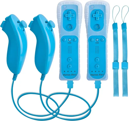 Vista 12 de Motion Plus Wii Controllers 2Packs with Nunchucks, Wii Remote Controllers Compatible for wii and Wii U with Built in Motion Plus