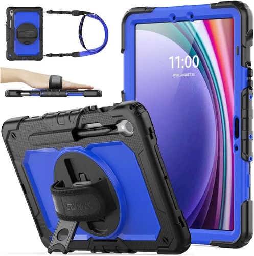 Vista 18 de SEYMAC stock Funda para Samsung Galaxy Tab S10 Lite / S10 FE / S9 FE 5G / S9 Funda para Tableta 10.9''/ 11'' Protectora con Protector de Pantalla