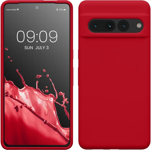 Vista 34 de kwmobile Funda compatible con Google Pixel 7 Pro - Funda de silicona TPU con acabado suave - Piedra antigua