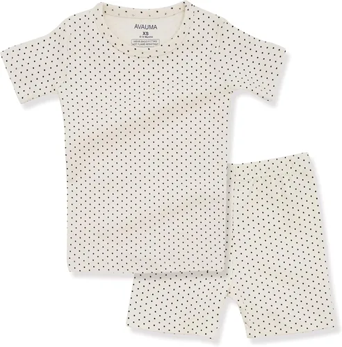 Vista 146 de AVAUMA Conjunto de pijama de algodón para bebés y niñas de 6 meses a 7 años