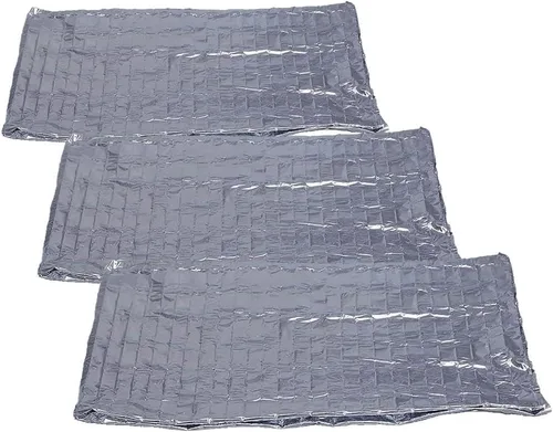 Vista 3 de Briggs Space - Manta de rescate de emergencia para conservar el calor, resistente al viento, impermeable, reflectante y ligera, cálida que cabe