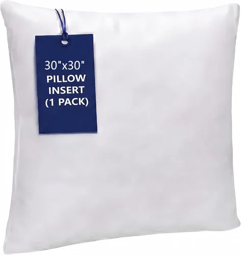 Vista 11 de WINGLAM, Rellenos de almohada, almohadas decorativas, relleno de funda, blanco, paquete de 2, 26 x 26 pulgadas, hipoalergénico, poliéster, ultra