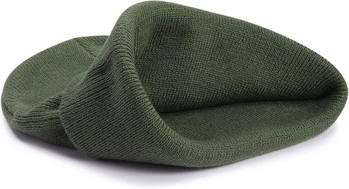 Vista 5 de 2Pack Baby Beanie Knit Toddler Hat for Girls Boys 0-8 Years Paquete de 2 Amy Verde/Gris Claro