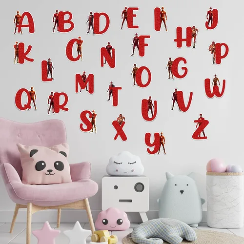 Vista 10 de Seyal® Adhesivo de pared con alfabeto de fútbol americano A-Z