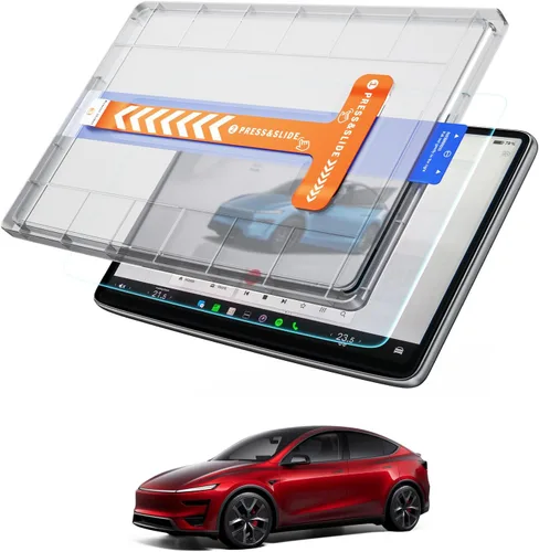 Vista 12 de Protector de pantalla de 15.4 pulgadas para Tesla Model Y Juniper 2025 2026, antirreflejos y 2024-2026 Model 3 Highland Matte Protector de pantalla