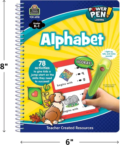 Vista 4 de Teacher Created Resources Power Pen libro de aprendizaje, alfabeto (TCR6918)