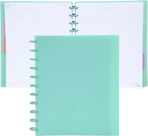 Vista 60 de Talia - Cuadernos de notas con tapas, planificador, personalizables, (Rosa de los 90, Junior (5.5 pulgadas x 8.5 pulgadas))