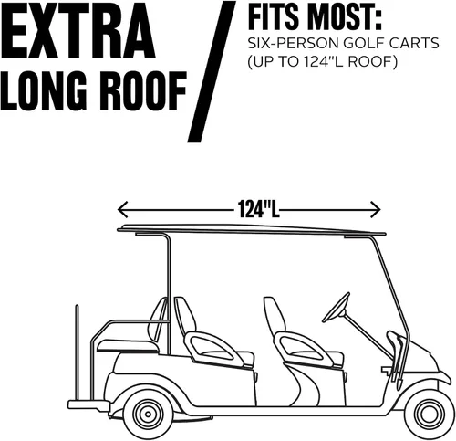 Vista 2 de Cubierta Deluxe para Carro de Golf Classic Accessories Fairway