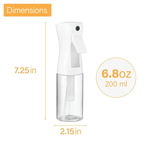 Vista 4 de Paquete de 2 botellas de spray continuo – Pulverizador de niebla ultrafina Botella de spray de agua para botella de spray de cabello Botellas