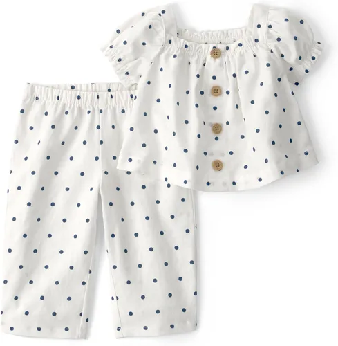 Vista 31 de Carter's Conjunto de pantalón de 2 piezas para niña Flor rosa