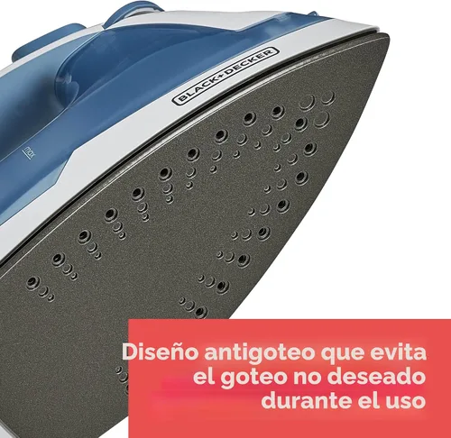 Vista 9 de BLACK+DECKER Plancha Compacta Easy Steam para Ropa, Apagado Automático, Placa Antiadherente, Ligera, 1200 Vatios (Paquete de 4)