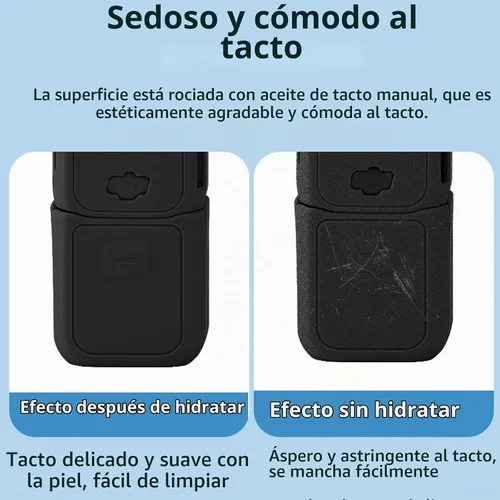Vista 4 de Funda protectora de silicona para DJI Osmo Pocket 3 Funda de silicona Funda protectora Handheld Gimbal Action Camera Accesorios (negro)