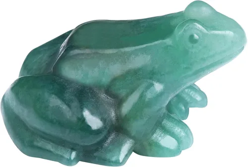 Vista 10 de Figuras de rana de cristal, estatua de rana de dinero de zoisita de rubí, decoración de escritorio para oficina en casa, regalos de suerte