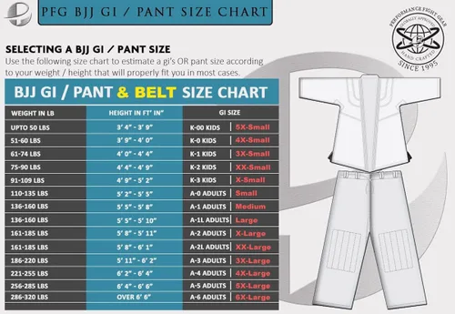 Vista 6 de PFG Elegento 2023 - PRO Kimono brasileño Jiu Jitsu BJJ Gi Uniforme - Unisex para niños y adultos