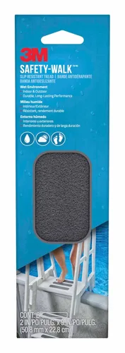 Vista 5 de 3M Safety-Walk - Banda de rodadura para interiores y exteriores, cinta antideslizante, rollo de 1 pulgada por 180 pulgadas, color gris