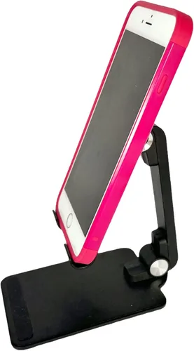 Vista 4 de JBGold Soporte para teléfono celular, totalmente plegable, ajustable, color negro