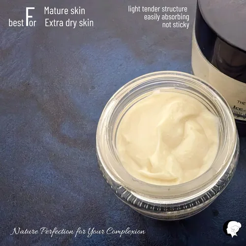 Vista 5 de Ice Age - Crema facial antienvejecimiento para hombres y mujeres con aceite de semilla negra, polen de abeja/pan de abeja, retinol, ácido