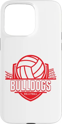 Vista 30 de Bulldogs Volleyball Back to School Spirit R Case for iPhone XR