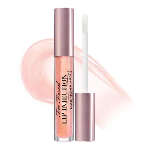 Vista 38 de Too Faced Lip Injection Lip Plumper Hydrating Lip Gloss for Fuller-Looking Lips Original, Maximum Plump, Cooling Gloss & Plumping Click Formulas