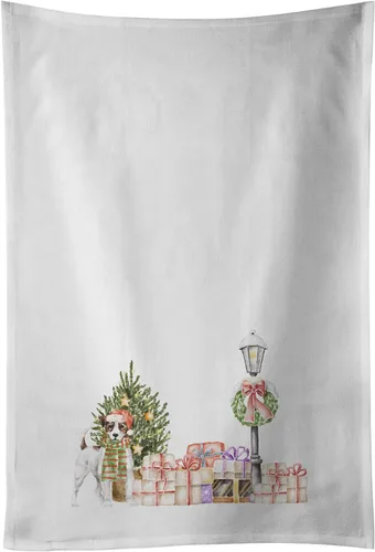 Vista 49 de Caroline's Treasures CK8100WTKT - Juego de 2 toallas de cocina con diseño de bulldog francés con diseño de país de las maravillas navideñas