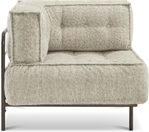 Vista 21 de MCombo Sofá modular con cojín extraíble, sofá tapizado para sala de estar, apartamento, oficina (azul, asiento medio)