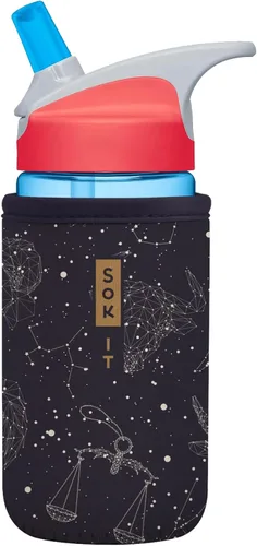 Vista 263 de Sok It BotlSok Funda para botella de agua con cubierta de neopreno aislante (Floral abstracto, se ajusta a CamelBak o Nalgene de 12 onzas)