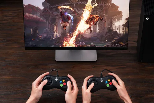 Vista 9 de 8Bitdo M30 Wired Controller for Xbox Series XS, Xbox One, and Windows with 6-Button Layout - Officially Licensed