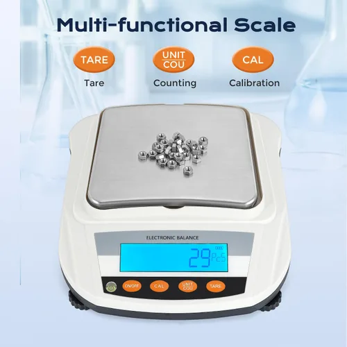 Vista 5 de Bonvoisin Balanza electrónica recargable de la balanza 3000gX0.0.04 oz del laboratorio Balanza analítica de la precisión Balanza de laboratorio