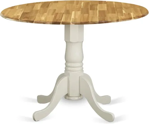 Vista 5 de East West Furniture DLT-BLW-TP Dublin - Mesa redonda.
