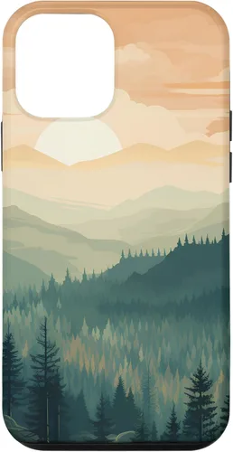 Vista 16 de iPhone 16 Landscape Nature Mountains Trees Case