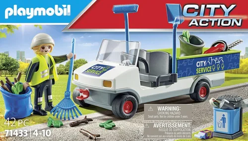 Vista 5 de PLAYMOBIL City Action 71433 - Limpieza urbana con vehículo