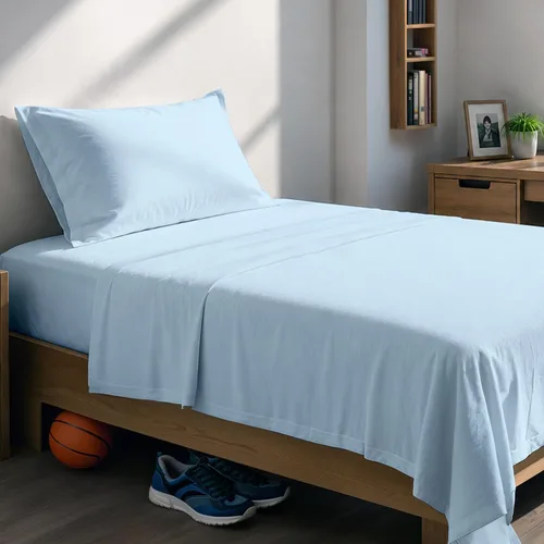 Vista 10 de SUPREME ELEGANCE - Sábanas de 100% algodón orgánico, ligeras y transpirables, con esquinas profundas, sábanas de percal frescas y vigorizantes