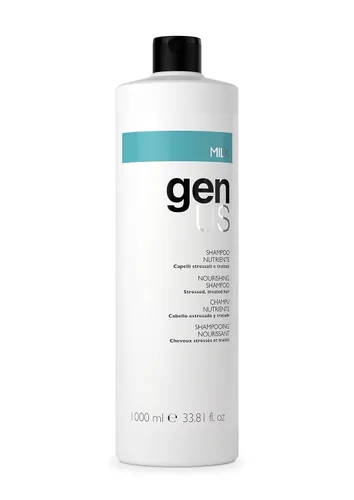 Vista 2 de Genus Mascarilla nutritiva para el cabello con leche - Proteínas para cabello tratado, hidratación profunda, antiencrespamiento, fortalece