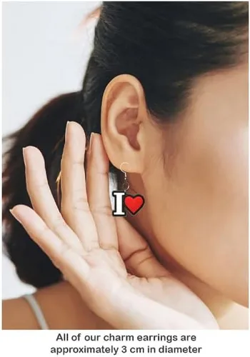 Vista 4 de Aretes de perro de pastor alemán sin plomo ni níquel, chapados en plata, anzuelos Yazzle Dazzle Woof Bark Doggy, Varios, sin tipo de gema