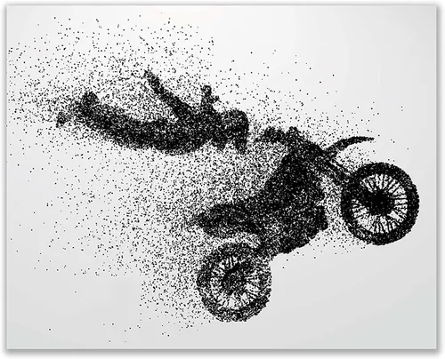 Vista 8 de Summit Designs Motocross - Regalos de motocross, decoración para pared de dormitorio, carteles para pared, decoración de motocross, arte, arte
