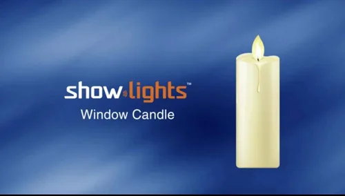 Vista 8 de Christmas Show Lights - Vela LED para ventana