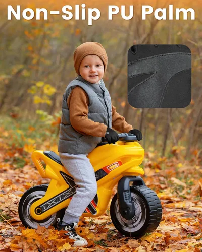 Vista 4 de RIGWARL Warm Kids Winter Gloves for Boys Girls, Water-Resistant Touchscreen Gloves with Zipper Cuff, Gifts for Kids Christmas