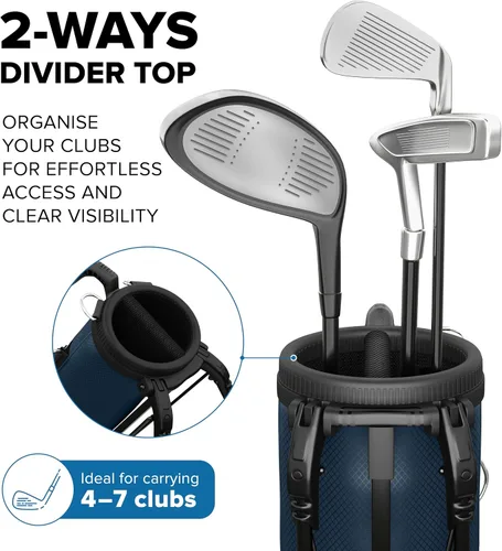 Vista 6 de Bolsa de soporte de golf, ultra ligera, pequeña bolsa de golf para par 3 y campos ejecutivos
